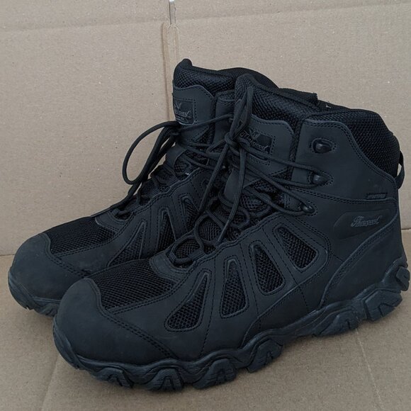 Thorogood Men's Black Crosstrex Side Zip Comp Toe Hiker Boot Waterproof Sise 12 - Picture 2 of 14